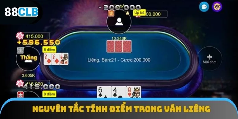 Lưu lại nguyên tắc tính điểm khi chơi Liêng 88CLB